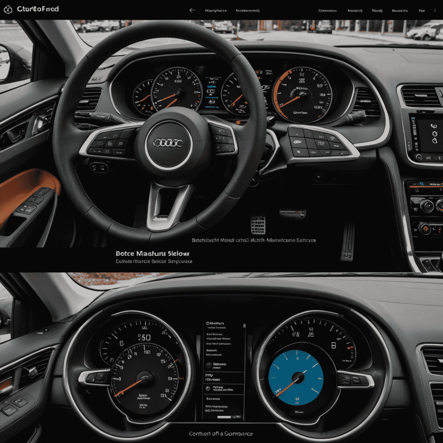 A split-screen image showing before and after maintenance scenarios. On the left, a cluttered and slow dashboard, and on the right, a clean, fast, and optimized version of the same dashboard, highlighting the benefits of our maintenance services.